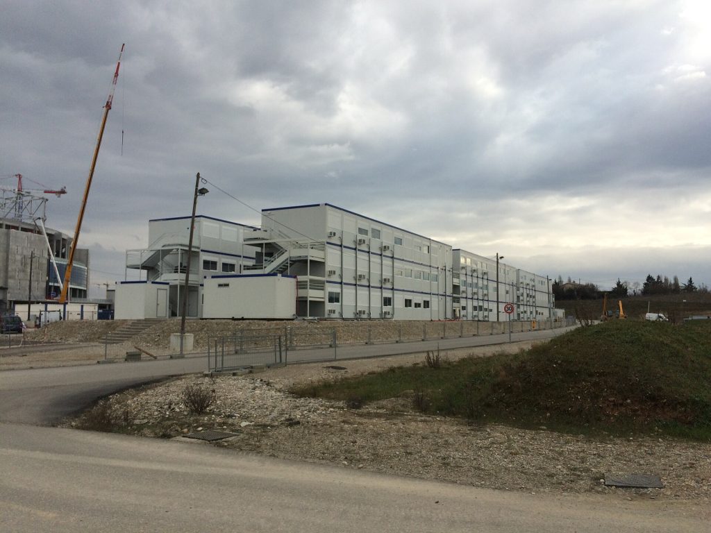 Stade des Lumières - Chantier - Base-vie, hình ảnh sân vận động tại Ligue 1