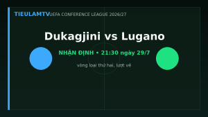 Nhận định Dukagjini vs Lugano - TieulamTV