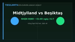 Nhận định Midtjylland vs Beşiktaş - TieulamTV