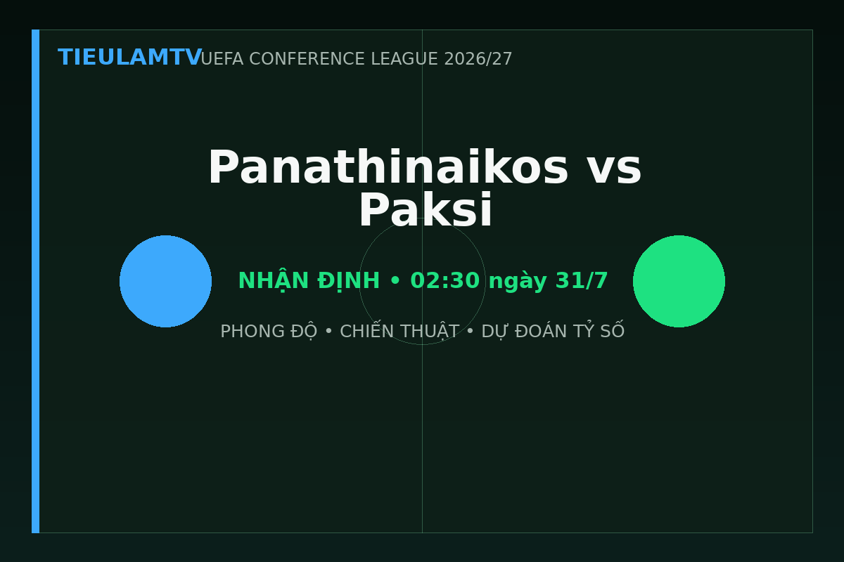 Nhận định Panathinaikos vs Paksi - TieulamTV