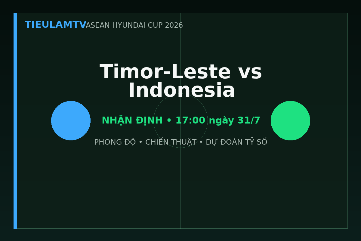 Nhận định Timor-Leste vs Indonesia - TieulamTV