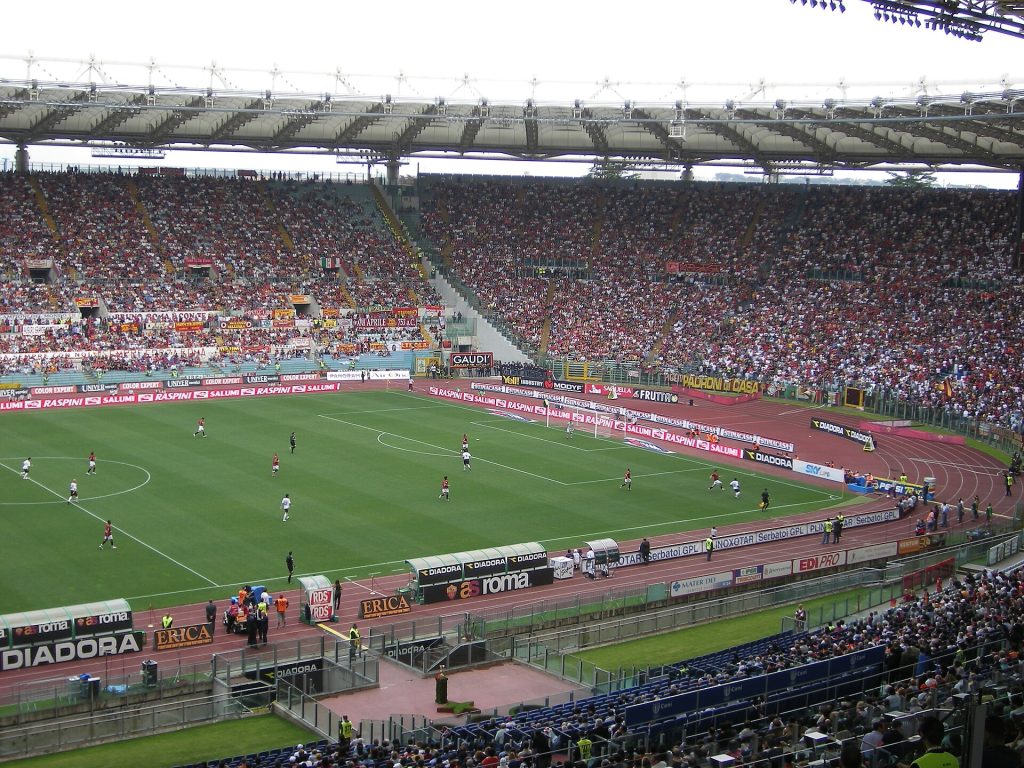 OlimpicoRoma, hình ảnh sân vận động tại Serie A