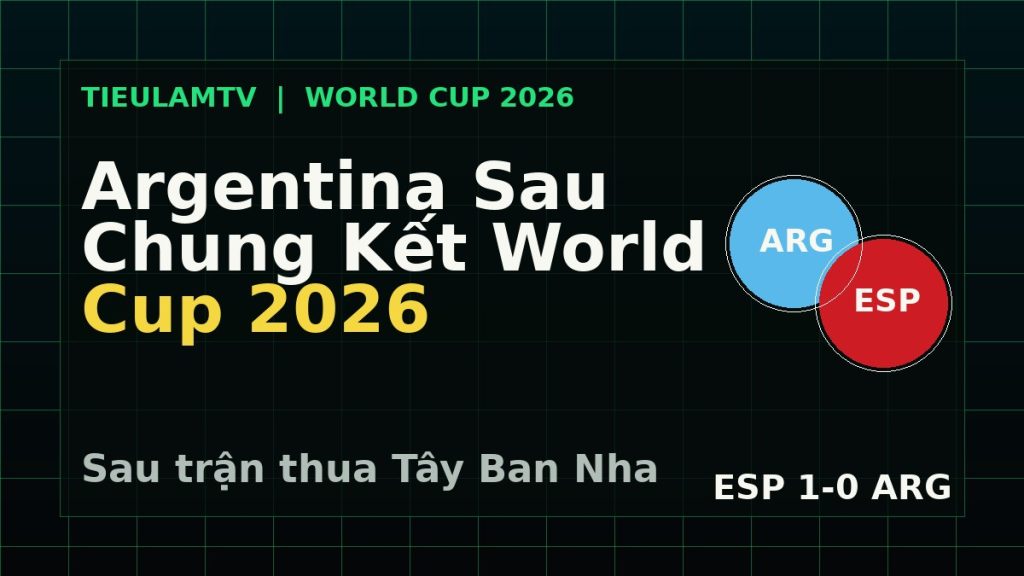 phân tích Argentina sau chung kết World Cup 2026 sau trận thua Tây Ban Nha ở chung kết World Cup 2026