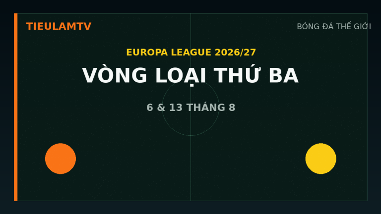 Bốc thăm vòng loại thứ ba Europa League 2026 27 do TieulamTV tổng hợp