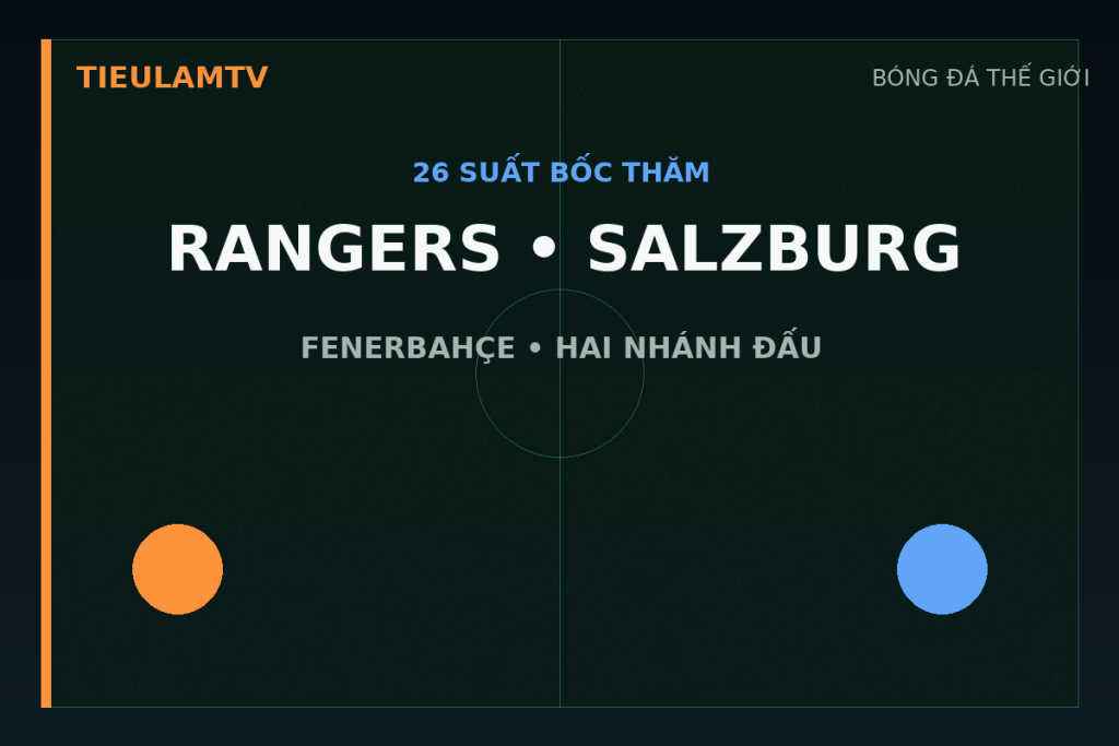 Rangers Salzburg và Fenerbahce tại vòng loại thứ ba Europa League