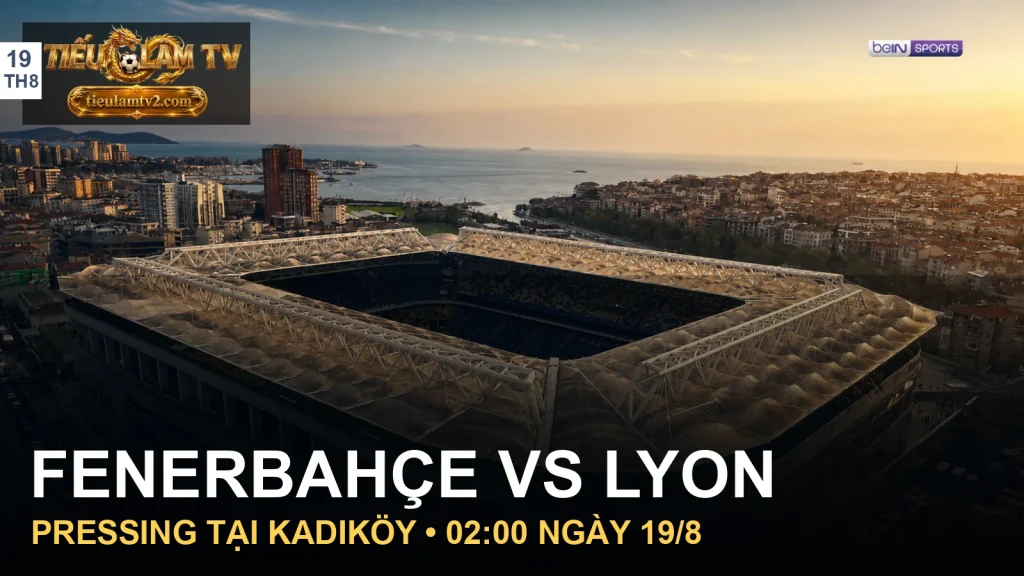 Toàn cảnh sân Şükrü Saracoğlu trước trận Fenerbahçe vs Lyon