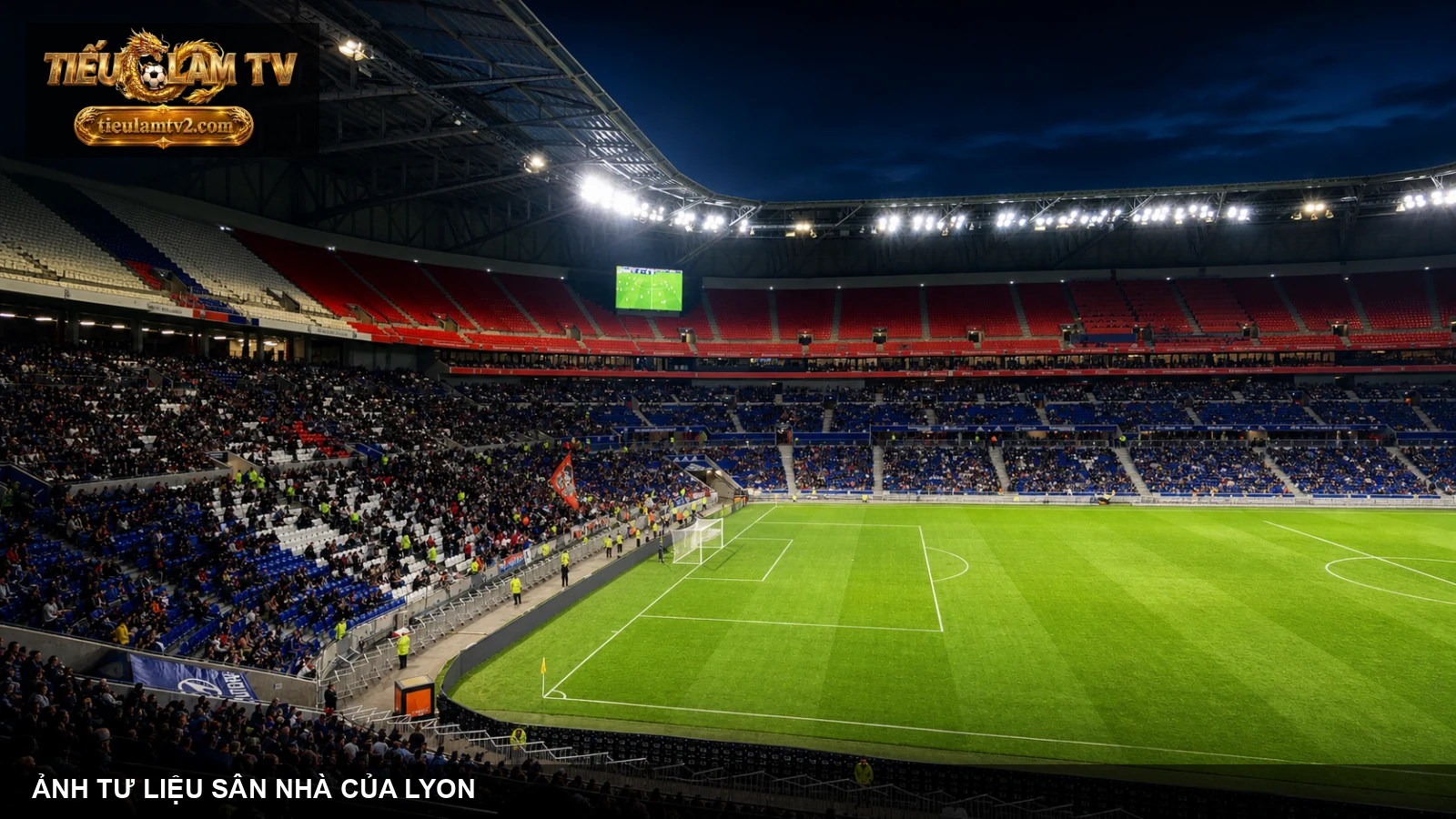 Sân Groupama của Lyon trong một trận đấu năm 2019