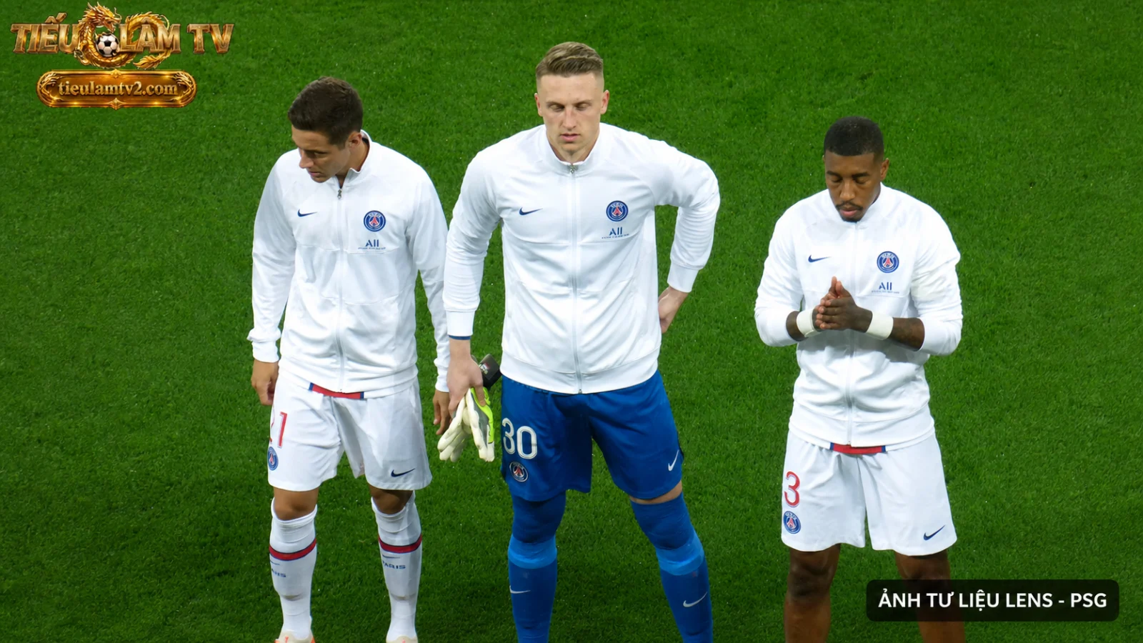 Ảnh tư liệu một trận Lens gặp PSG tại Stade Bollaert-Delelis