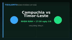 Phân tích chiến thuật Campuchia vs Timor-Leste