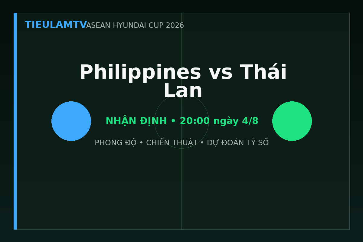 Phân tích chiến thuật Philippines vs Thái Lan