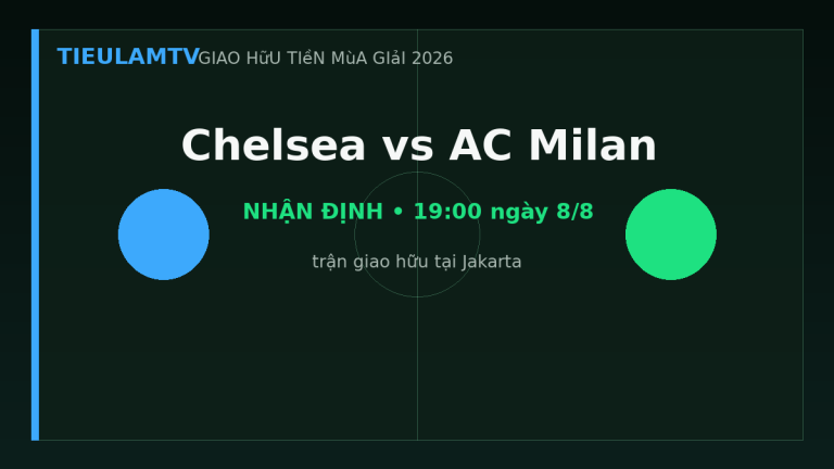 Nhận định Chelsea vs AC Milan - TieulamTV