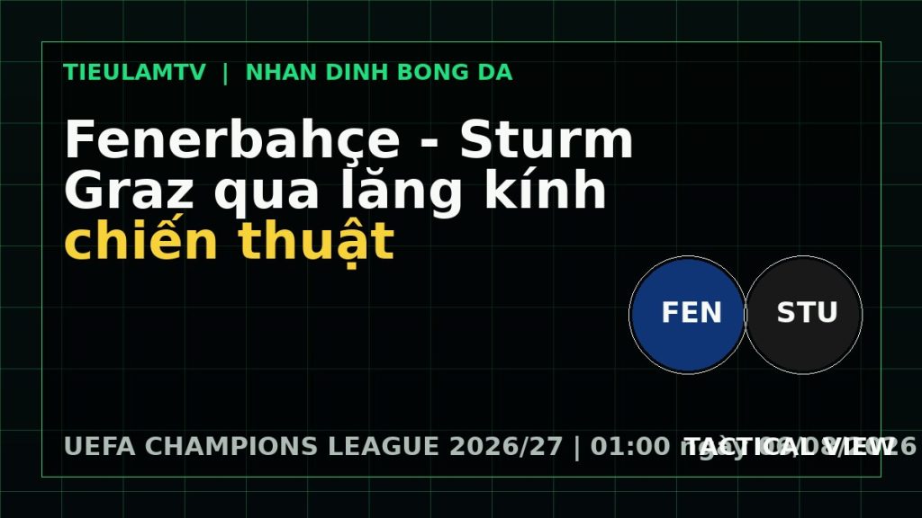 phân tích Fenerbahçe vs Sturm Graz - đồ họa trước trận