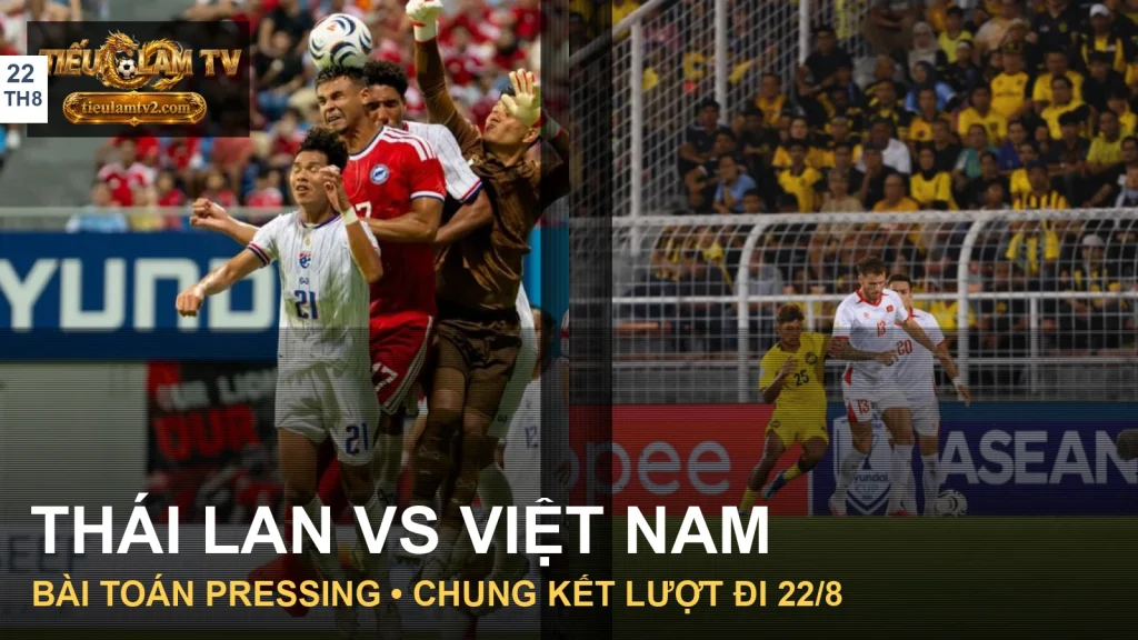 Ảnh ghép tuyển Thái Lan và tuyển Việt Nam từ các trận bán kết lượt đi ASEAN Hyundai Cup 2026