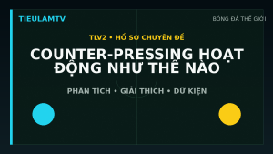 Đồ họa minh họa counter-pressing hoạt động như thế nào? trên TieulamTV
