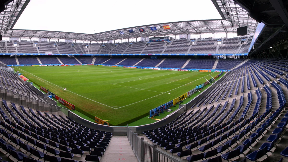 Sân bóng Wals-Siezenheim tại Salzburg nhìn từ trên cao