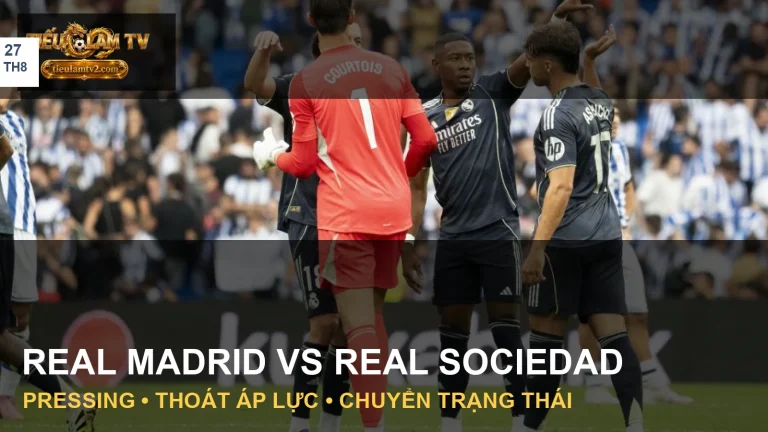 Cầu thủ Real Madrid trong trận đấu với Real Sociedad tại LaLiga