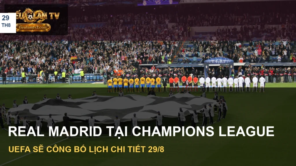 Hình ảnh cầu thủ Real Madrid trước lịch Champions League