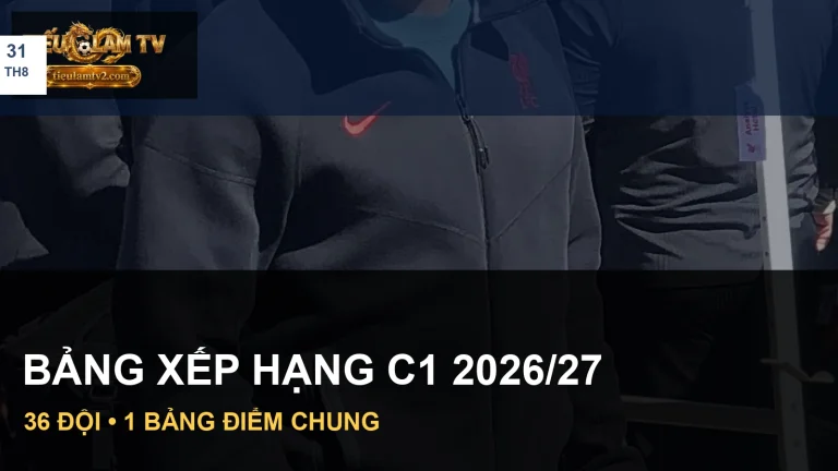 Ảnh đội bóng châu Âu liên quan đến bảng xếp hạng c1 2026/27 mới nhất