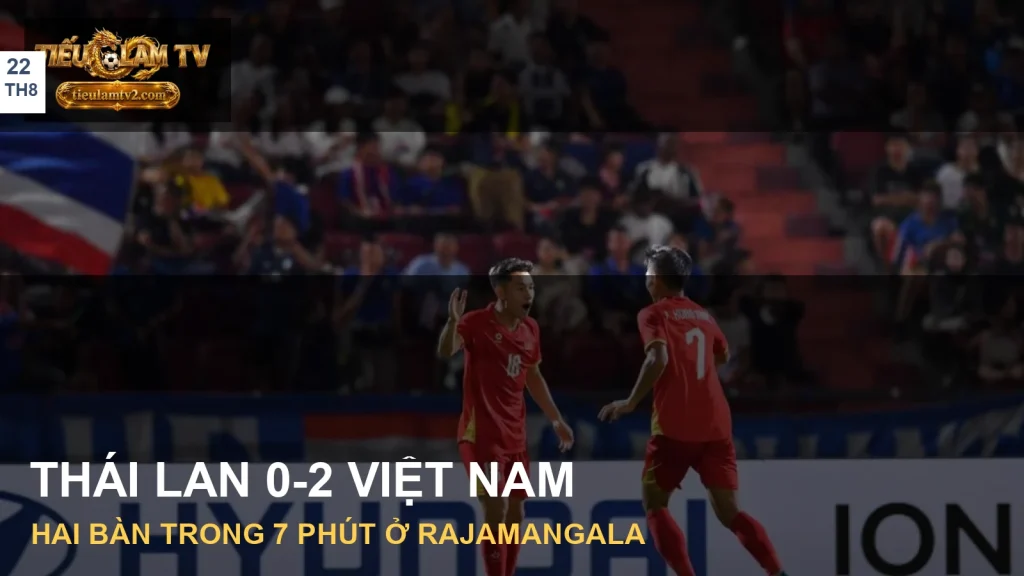 Cầu thủ tuyển Việt Nam mừng bàn thắng trước Thái Lan ở ASEAN Cup 2026
