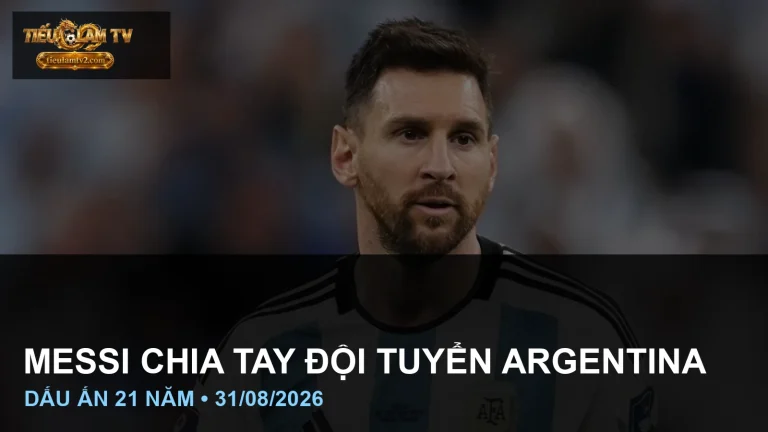 Lionel Messi mặc áo số 10 của đội tuyển Argentina tại World Cup 2022