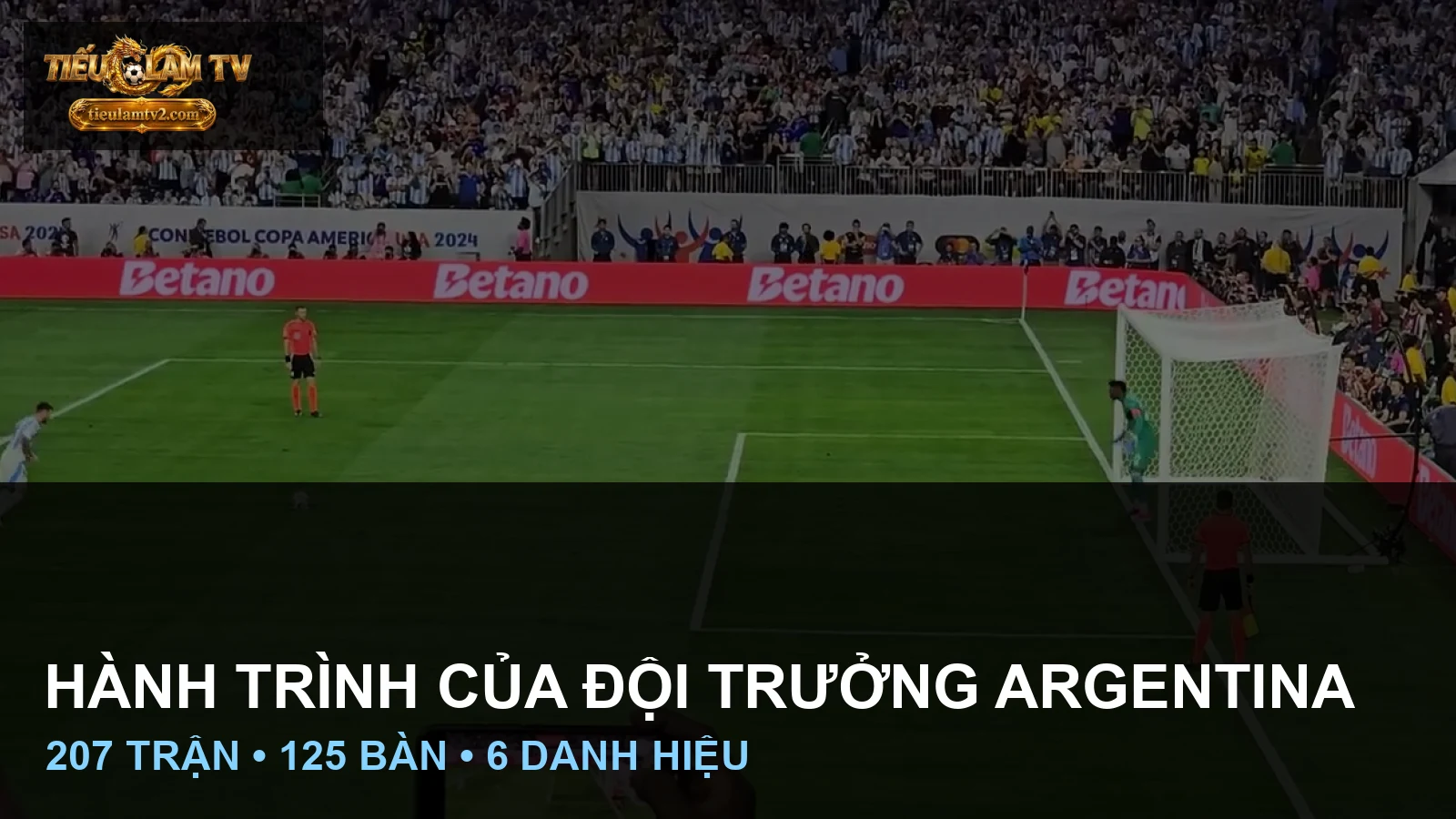 Lionel Messi thi đấu trong màu áo đội tuyển Argentina tại Copa America 2024