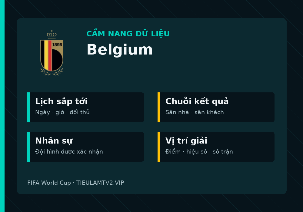 Phân tích phong độ và lối chơi Belgium