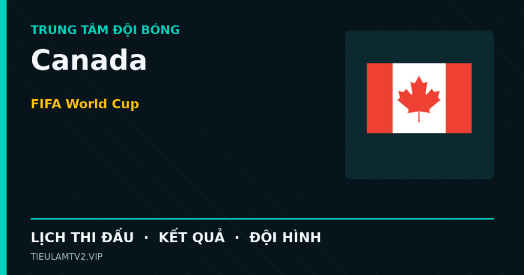 Đồ họa bóng đá Canada tại FIFA World Cup