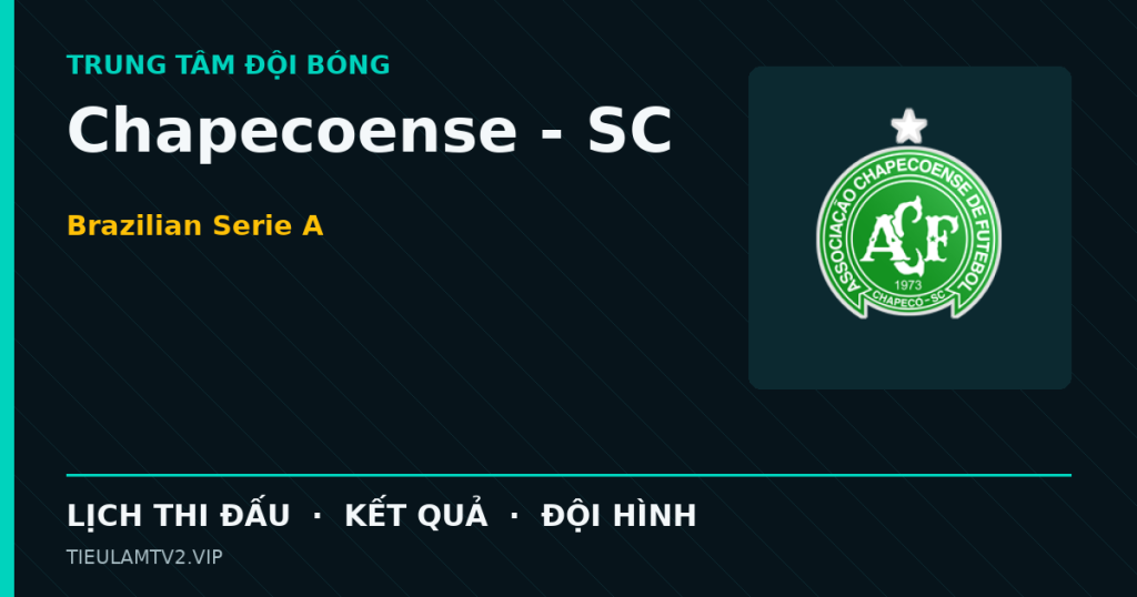 Đồ họa bóng đá Chapecoense - SC tại Brazilian Serie A