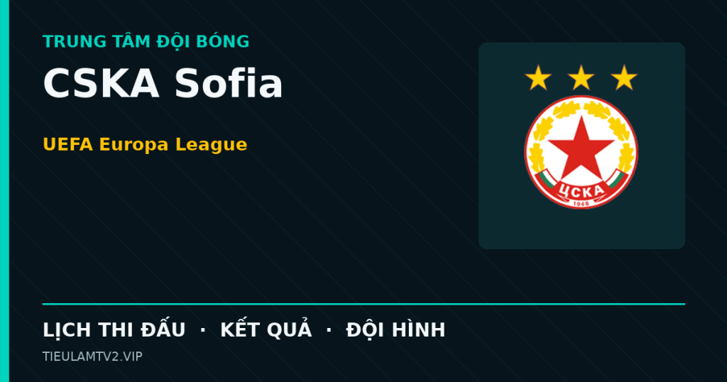 Đồ họa bóng đá CSKA Sofia tại UEFA Europa League
