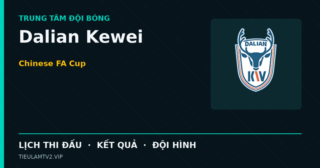 Đồ họa bóng đá Dalian Kewei tại Chinese FA Cup