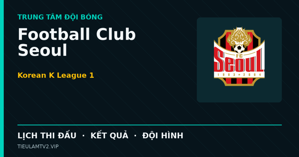 Đồ họa bóng đá Football Club Seoul tại Korean K League 1