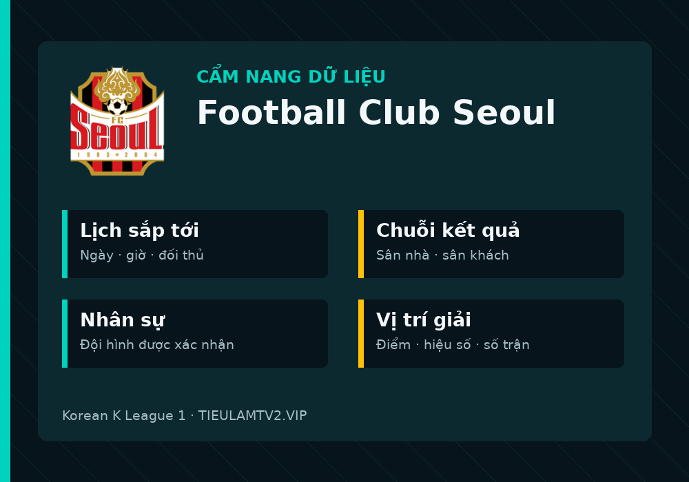 Phân tích phong độ và lối chơi Football Club Seoul