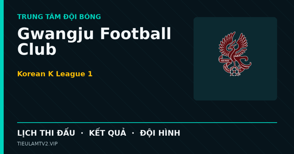 Đồ họa bóng đá Gwangju Football Club tại Korean K League 1