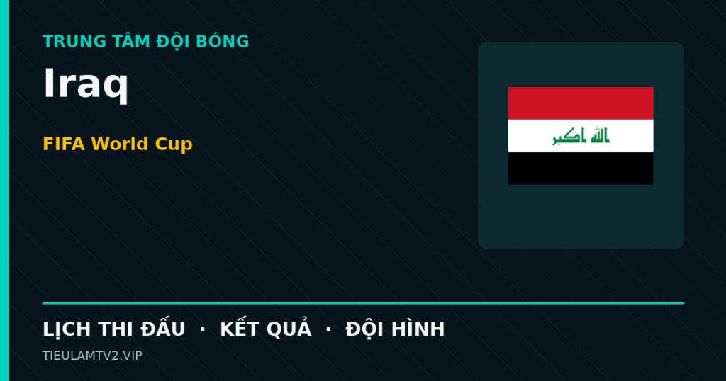 Đồ họa bóng đá Iraq tại FIFA World Cup