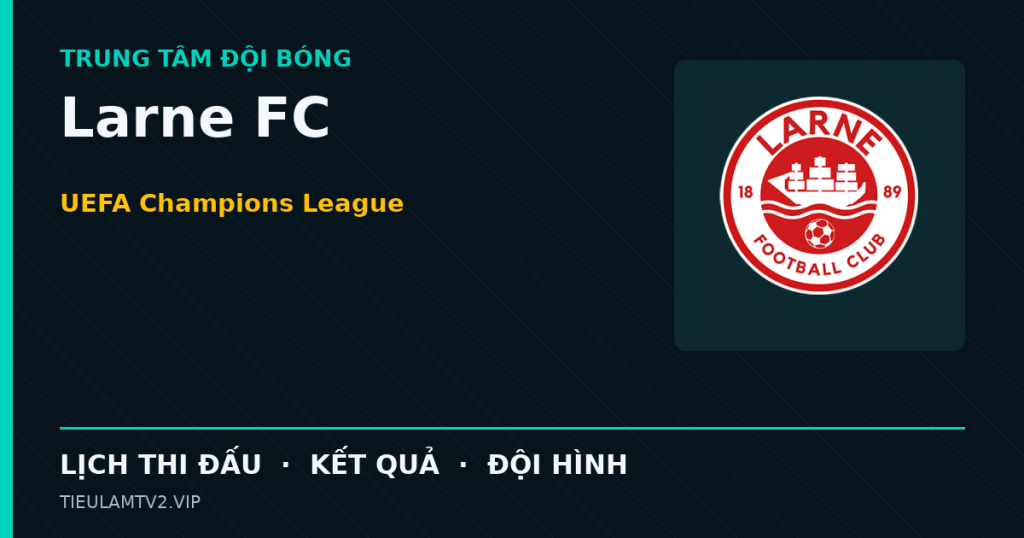 Đồ họa bóng đá Larne FC tại UEFA Champions League