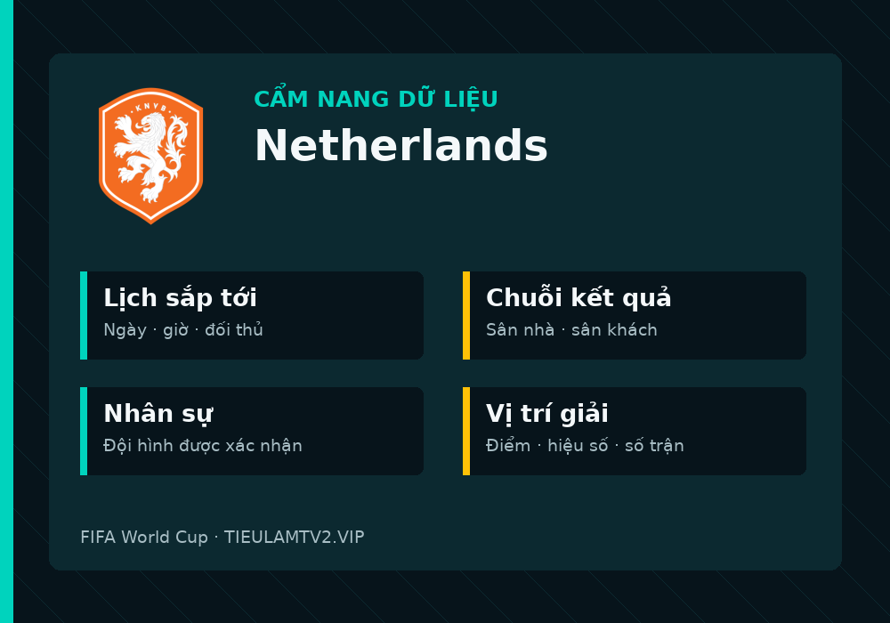 Phân tích phong độ và lối chơi Netherlands