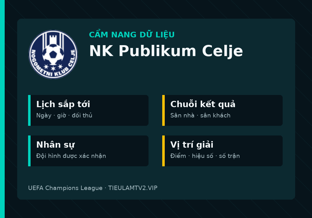 Phân tích phong độ và lối chơi NK Publikum Celje