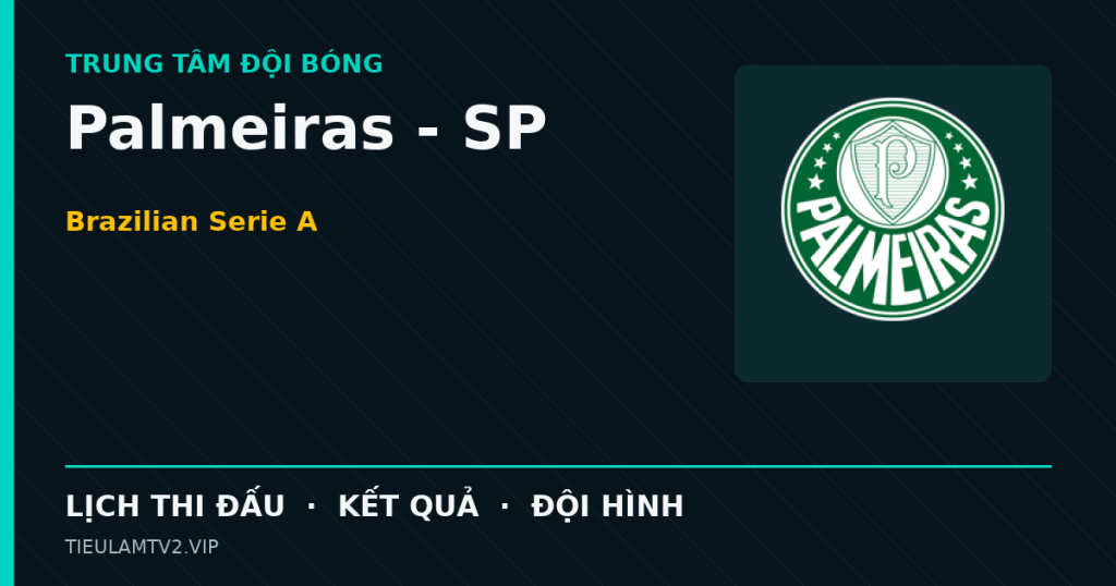 Đồ họa bóng đá Palmeiras - SP tại Brazilian Serie A
