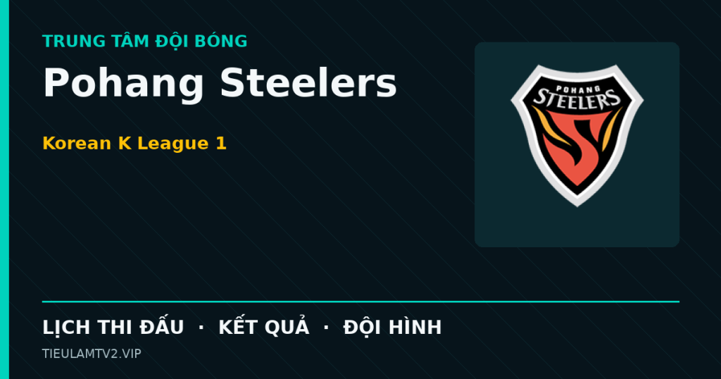 Đồ họa bóng đá Pohang Steelers tại Korean K League 1