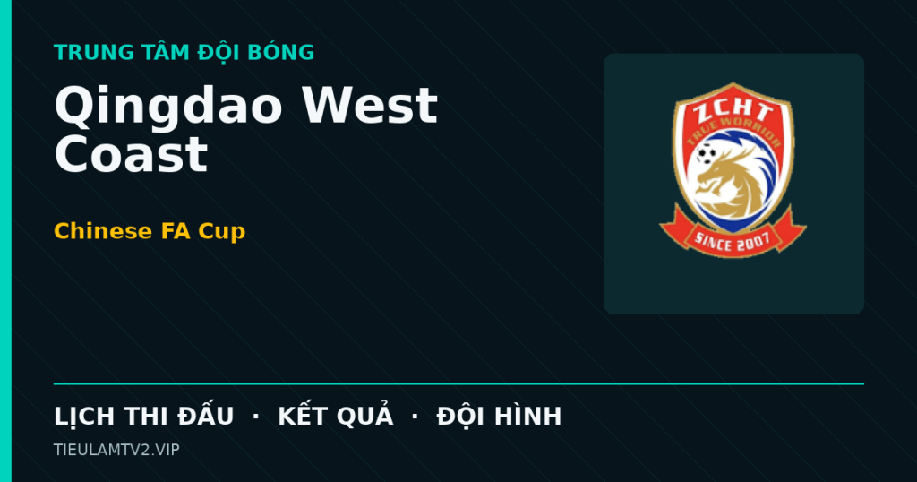 Đồ họa bóng đá Qingdao West Coast tại Chinese FA Cup