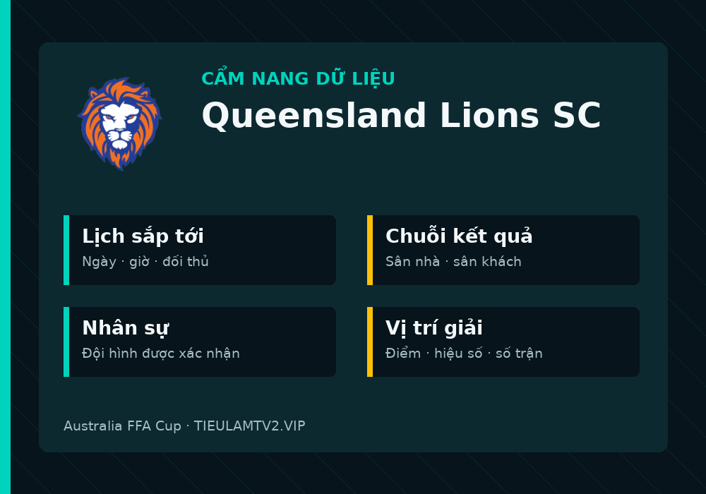 Phân tích phong độ và lối chơi Queensland Lions SC