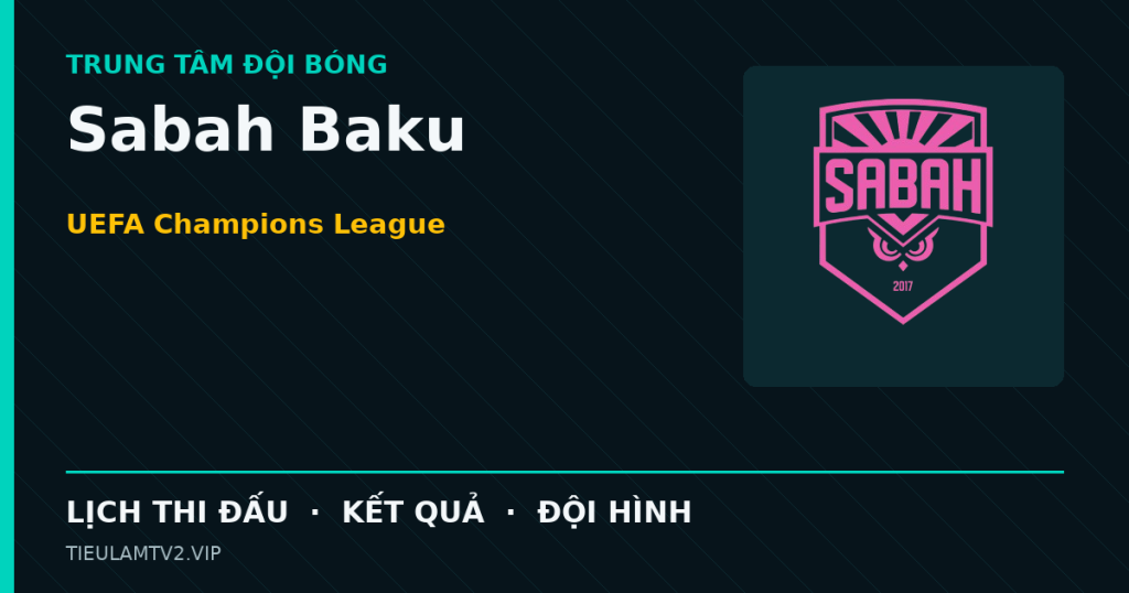 Đồ họa bóng đá Sabah Baku tại UEFA Champions League
