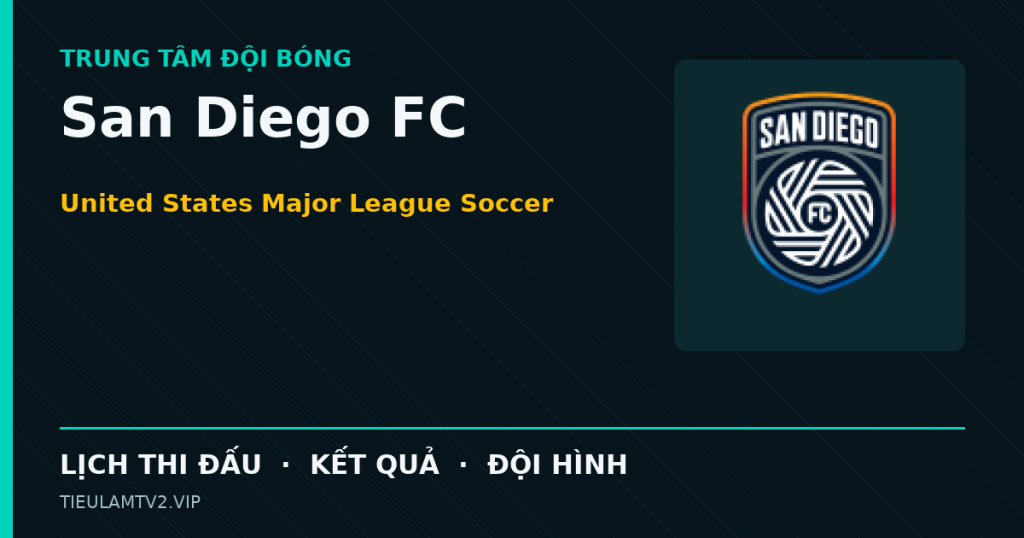 Đồ họa bóng đá San Diego FC tại United States Major League Soccer