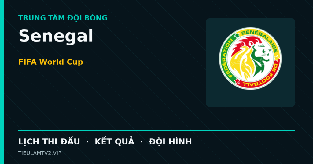 Đồ họa bóng đá Senegal tại FIFA World Cup