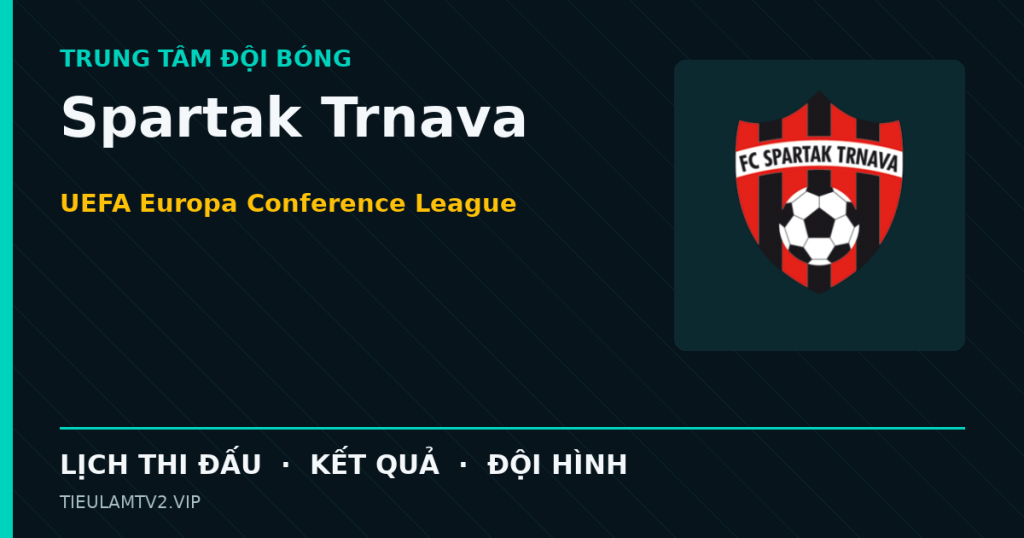 Đồ họa bóng đá Spartak Trnava tại UEFA Europa Conference League