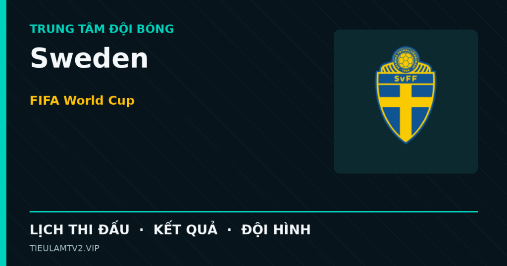 Đồ họa bóng đá Sweden tại FIFA World Cup